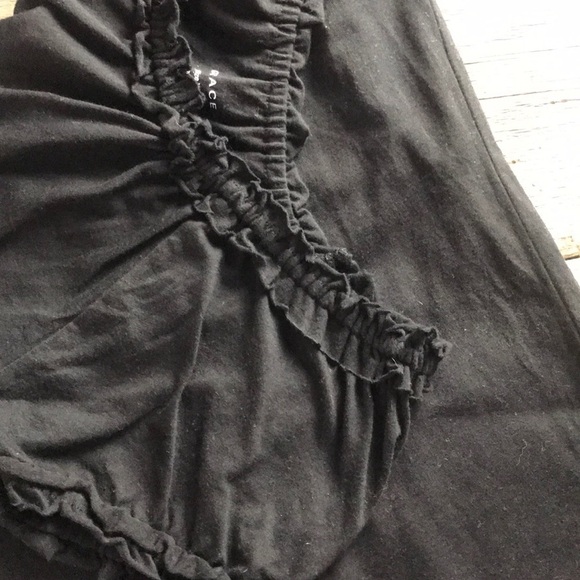 Grace Black Ruffled Neckline Tee - Picture 8 of 10